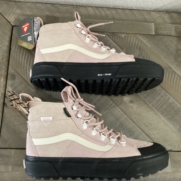 VANS SK8 HI DR MTE-2 DUSTY ROSE BLACK SIZE 9 Cold Weather Shoes BOOTS - Picture 11 of 11